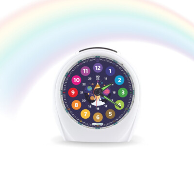 Kinderwecker ohne Ticken Rakete | Uhr lesen lernen | Lernsystem | rainbowatch 