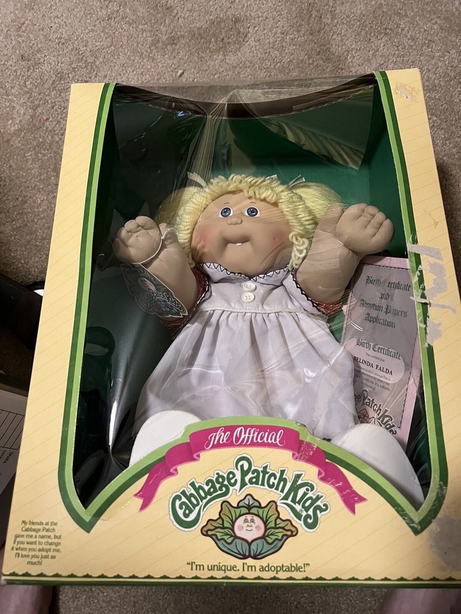 NIB Vintage 1984 cabbage patch doll, Named “Belinda Falda” | eBay