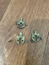 3 pcs. Russwin-corbin Brass Clover leaf Mortise cylinder lock cam w screws