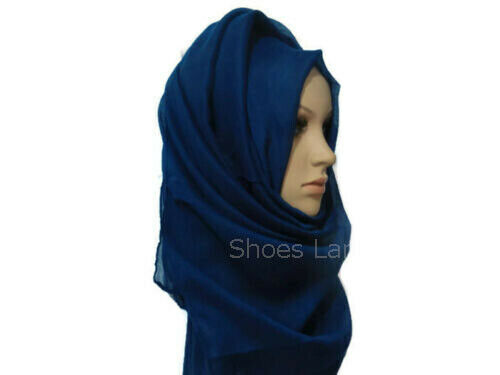 Viscose Women Fashion Big Large Maxi Long Wide Plain Scarf/Hijab Shawl/Wrap