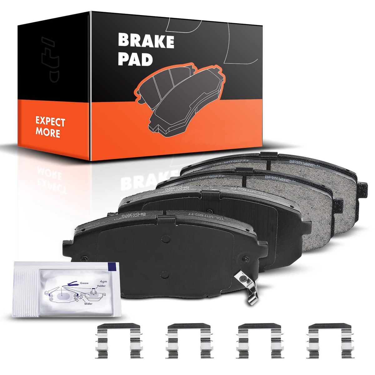 Front Ceramic Brake Pads for Hyundai Elantra 2009-2012 Kia Forte