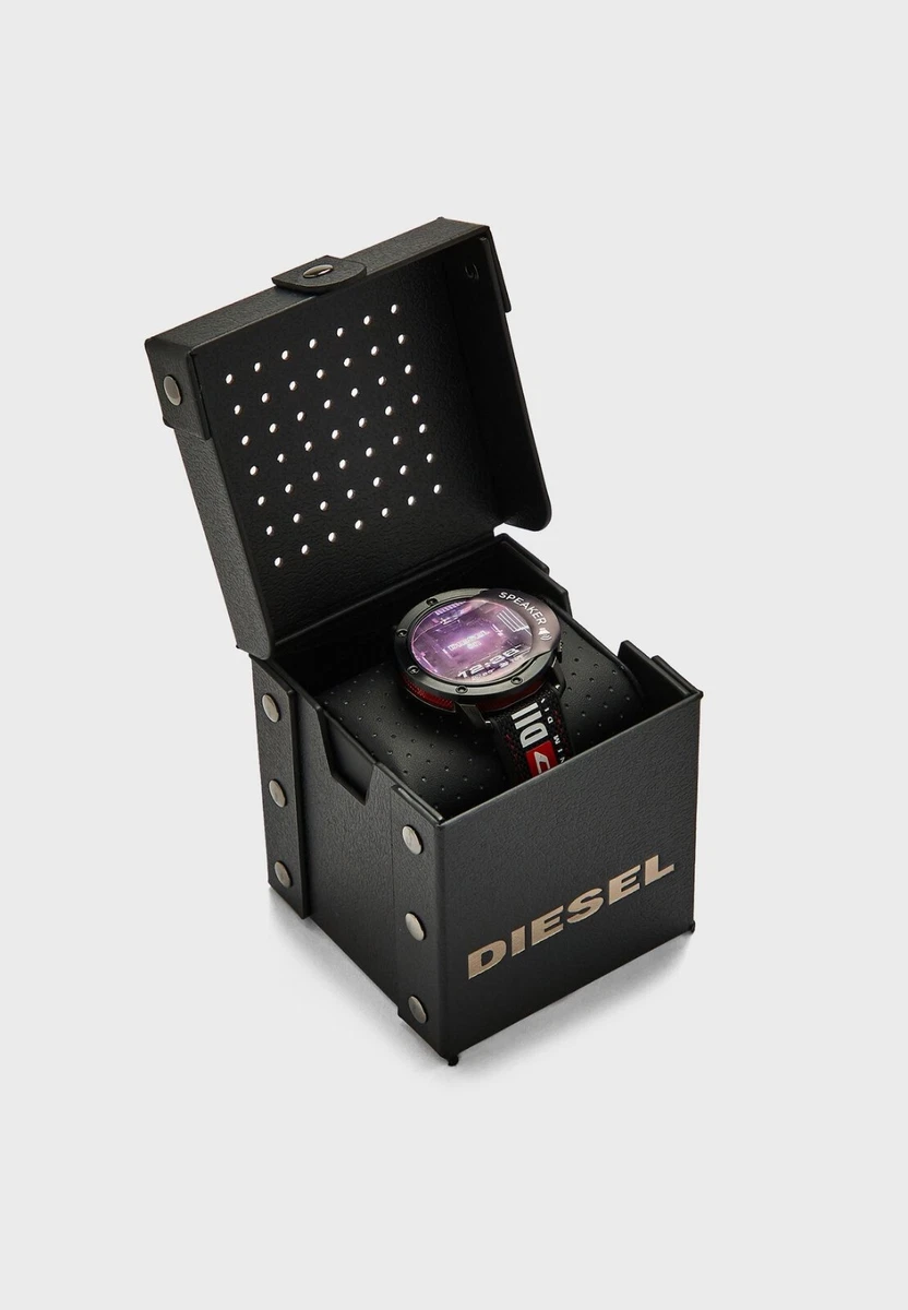 New Diesel Axial Black Nylon Men's Smartwatch DZT2022 SEALED!
