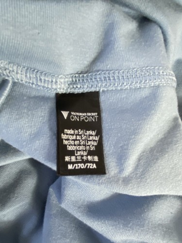 Victorias Secret Pants Womens Long Blue Cotton Blend High Rise Flare Zipper NWT - Picture 8 of 11
