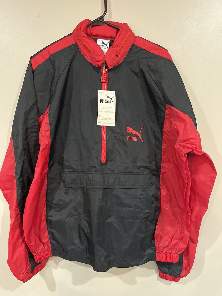 【ヴィンテージ】80's PUMA ウィンドブレーカー ブラック Puma Vintage 1980's Windbreaker 2 Pc Suit New With tags Size