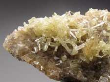 Mimetite with Wulfenite on Smithsonite Tsumeb Mine Namibia