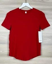 Lululemon Love Crew Tee Pima Cotton Size 2 Dark Red DKRD 25298.