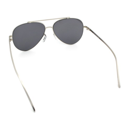 Gafas de sol para hombre clásicas de gran tamaño con borde de metal con doble tapa puente - Imagen 19 de 20