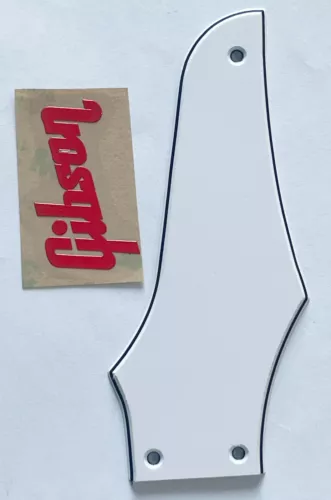 For Gibson Firebird Non-Reverse"Logo"Truss Rod Cover+Red Decal Guitar Pickguard