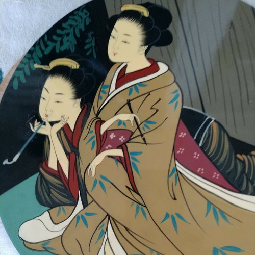 Vintage Japanese Asian Collectors Plate Decorating Purposes Only 10" Round - Picture 3 of 8