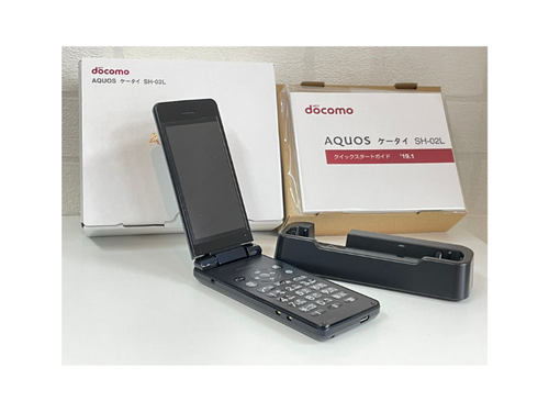 SHARP SH-02L BLACK AQUOS KEITAI JAPAN ANDROID FLIP PHONE UNLOCKED NEW JAPAN - Picture 3 of 5