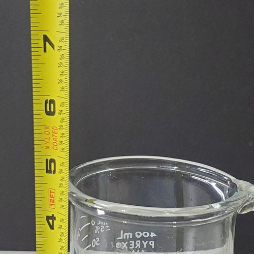 Pyrex Corning 400 ml Center Lab Glass Beaker Measuring Cup Coffee Mug - Picture 13 of 14