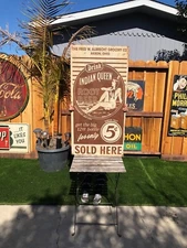 48” Large Indian Queen Root Beer 5c Metal Sign