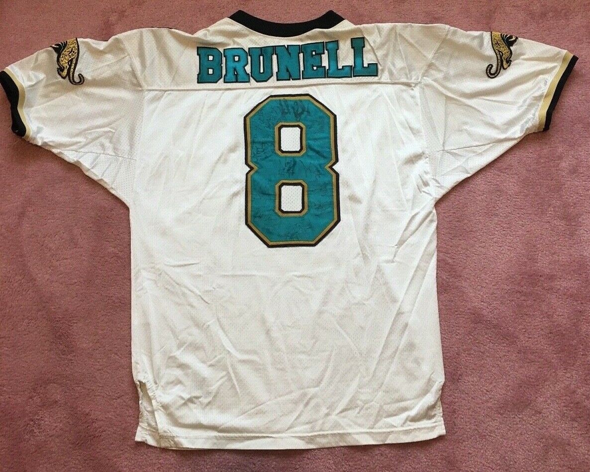 Mark Brunell Jimmy Smith Team Autograph Pro Line Jacksonville