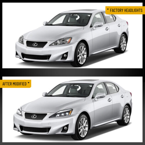 VLAND LED Headlights For Lexus IS250 350 C ISF 2006-2013 Startup DRL Animation - Bild 2 von 17