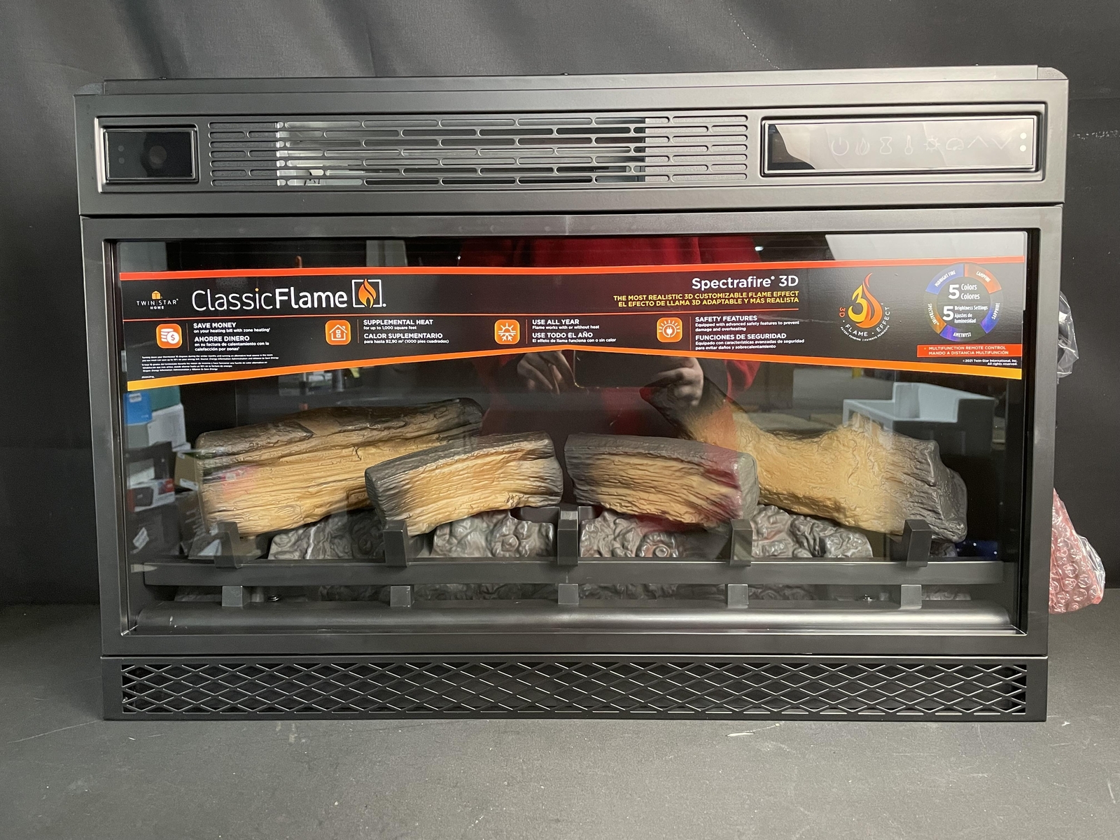 Classic Flame 26II042FGL Infrared Electric Fireplace Insert Ventless Heater  26u0026#034; 611768098651 | eBay