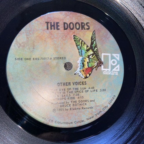 The Doors -Other Voices Vinyl LP Elektra EKS 75017 US Import 1971 Blues Rock VG+ - Picture 8 of 10