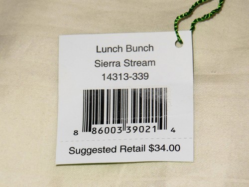 NWT VERA BRADLEY LUNCH BUNCH in SIERRA STREAM aka Let's Do Lunch 14313-339 - Picture 6 of 6