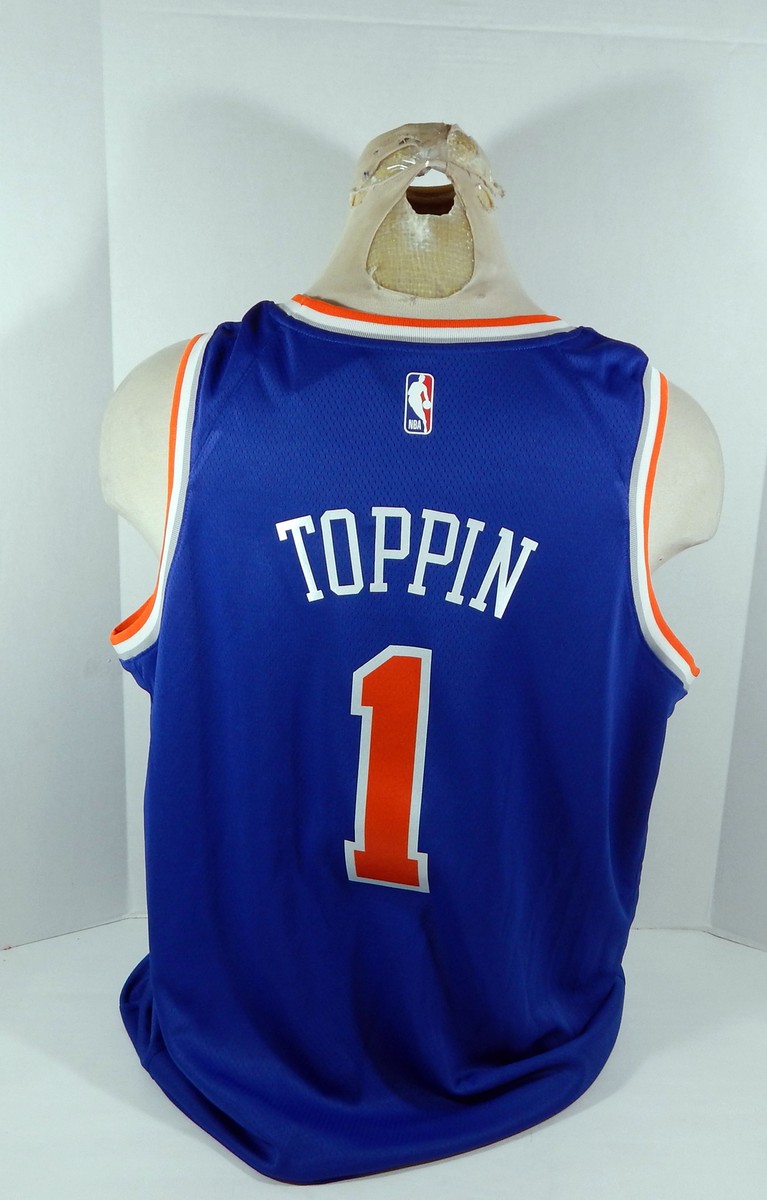NBA ニューヨークニックス NIKE Obi Toppin ユニフォーム XL NIKE DRI-FIT NEW YORK KNICKS OBI TOPPIN #1 SIZE 44 SWINGMAN