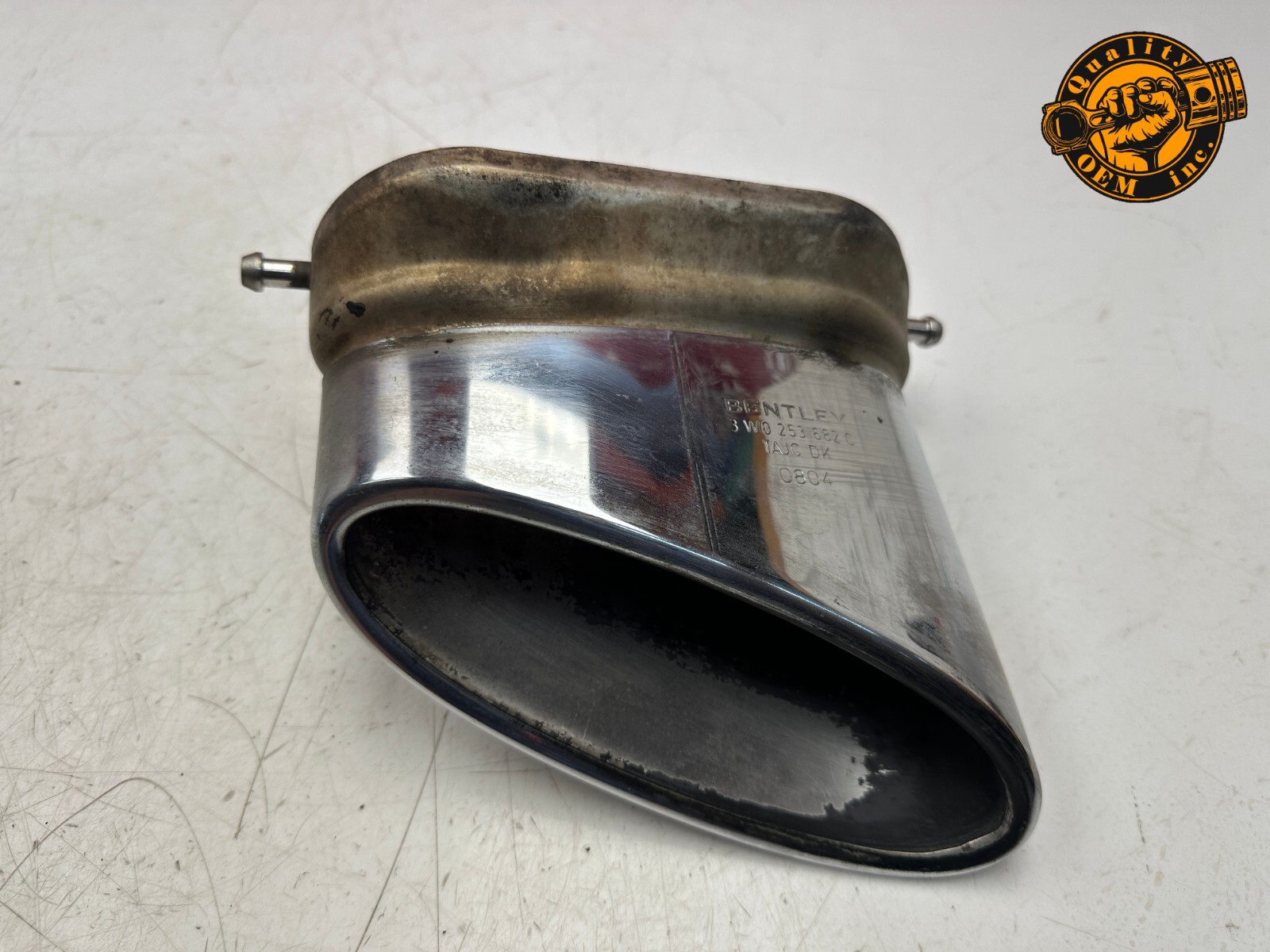 2003-2010 BENTLEY CONTINENTAL GT GTC - REAR RIGHT EXHAUST PIPE TIP OEM 49kmiles