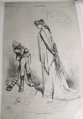 As solid and defiant as ever, by Thomas Nast. Harper's Weekly October 2, 1880