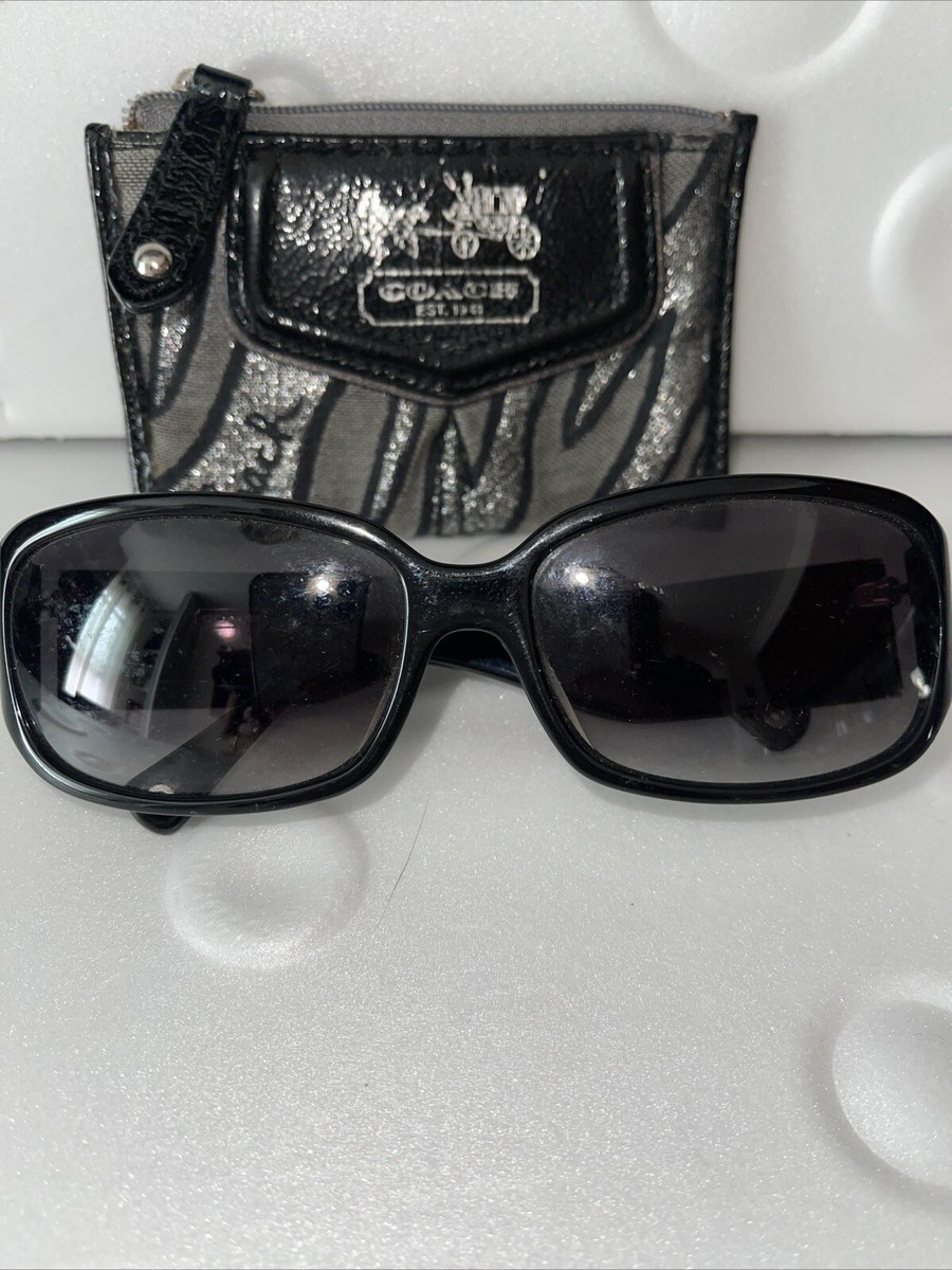 Y2K Coach Black Signature Stagecoach Sunglasses and Matching  display picture 3