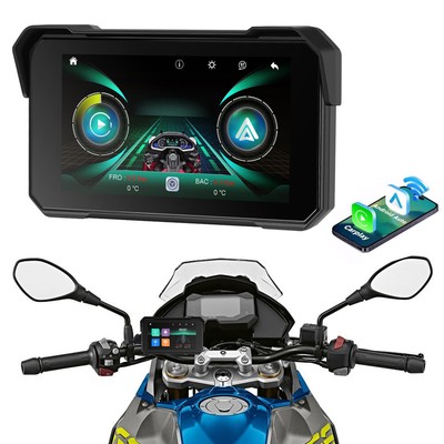 5'' GPS Motorcycle Navigation Autoradio Wireless CarPlay Android Auto Waterproof