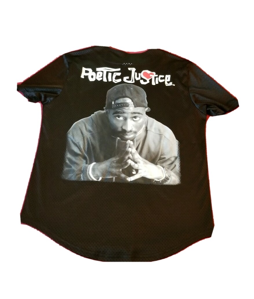 2pac Tupac Poetic Justice 愛するということ TシャツM 2Pac Tupac Poetic Justice Men's T- Shirt S/M Brown Rap Movie 100