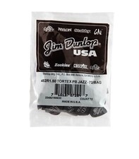 DUNLOP 482R1.50 Tortex  Pitch Black Jazz III Guitar Picks 72 Picks  Ships FREE