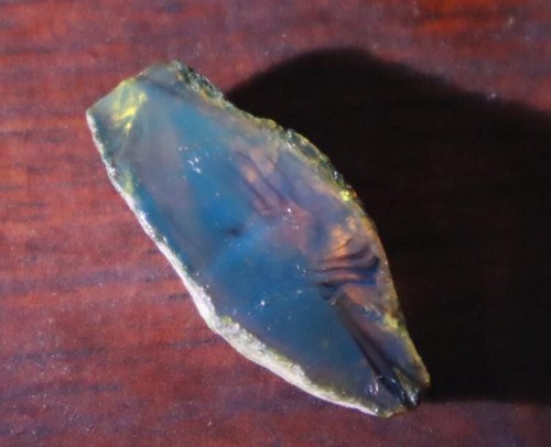 Exquisite Natural Dominican Clear Sky Blue Amber Polished Stone 32mm - Picture 4 of 8