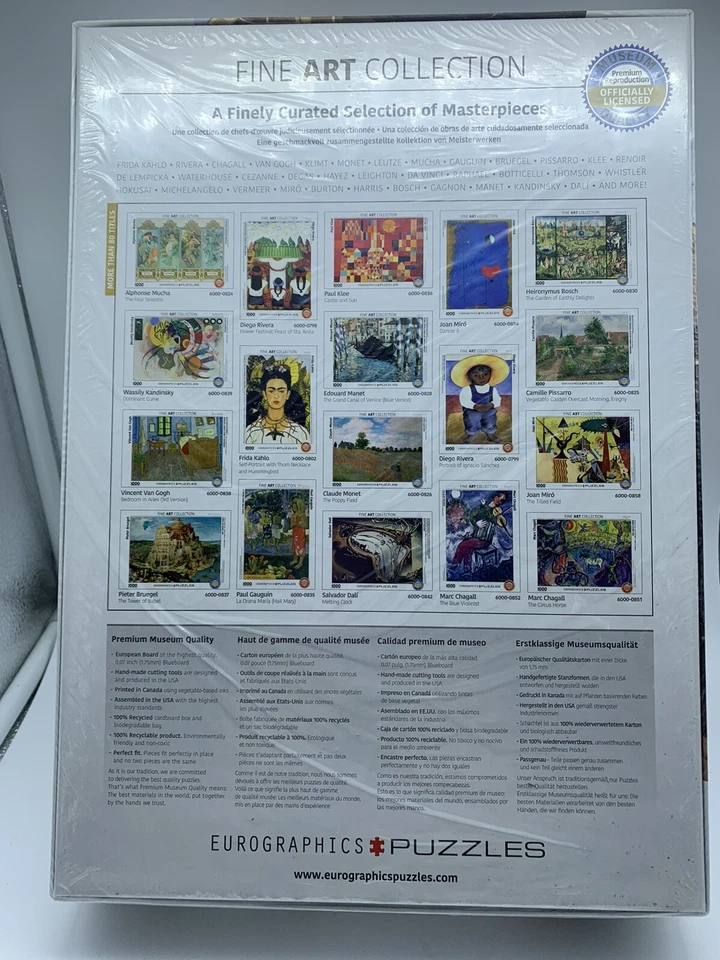 1000 Piece Puzzle by Eurographics American Gothic Art by Grant Wood 2021 - Image 3 of 4