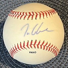 Tom Glavine  Autograph OL Baseball
