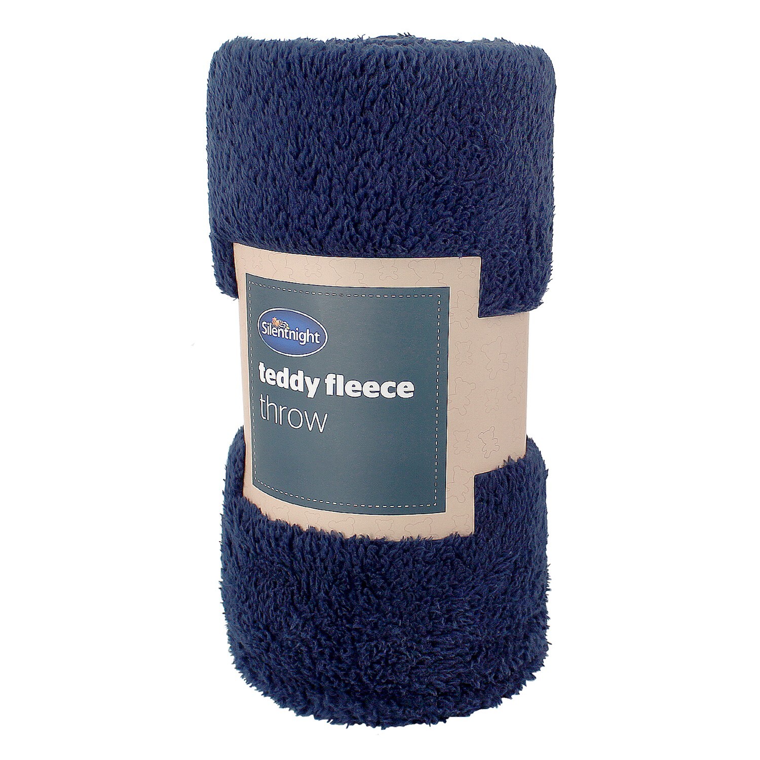 Teddy Fleece Throw Silentnight Blanket Navy Super Soft Plush Cosy Over Bed Sofa eBay