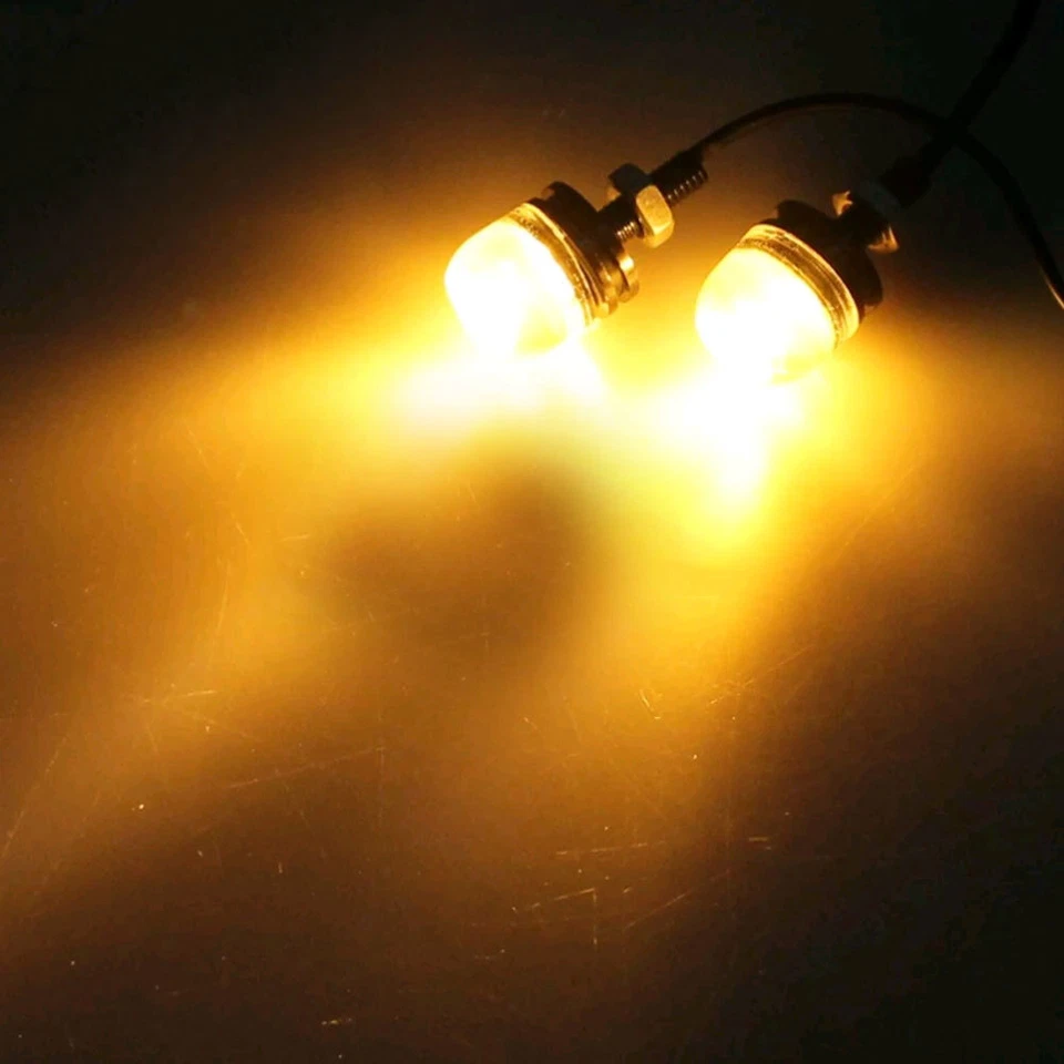 Motorcycle Parts SMD LED License Plate Light Bolt Screw Turn Signal Tail Lights — 第 3/4 张图片