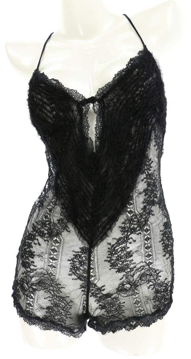 La Perla 242076 Womens Relax fit Sleeveless Floral Lace Romper