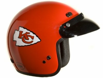 NFL Kansas City Chiefs Motorcycle Three Quarter Helmet, Small / Brogies Bikewear 817083013557 | eBay