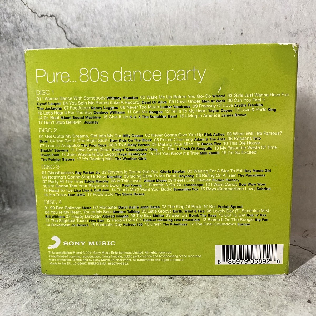 Pure 80'S Dance Party - Various Artists (2011) 4 CDS - 68 Huge