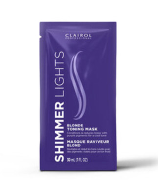 Clairol Professional Shimmer Lights Blonde Toning Mask 1 oz Packaging May Vary