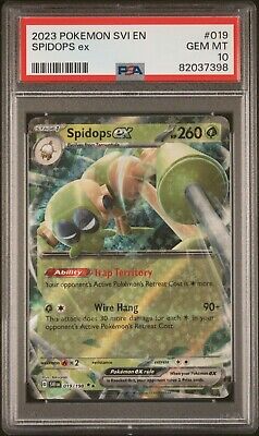 PSA 10 GEM MINT Spidops ex #019/198 SVIEN Scarlet & Violet PSA 10 GEM MINT Spidops ex #019/198 SVIEN Scarlet & Violet
