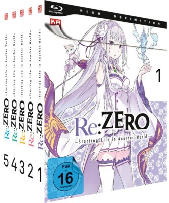 Re:ZERO - Staffel 1 - Gesamtausgabe - Bundle Vol.1-5 - Blu-Ray - NEU
