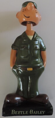 1960'S BEETLE BAILEY NODDER / BOBBLE HEAD IN ORIGINAL BOX