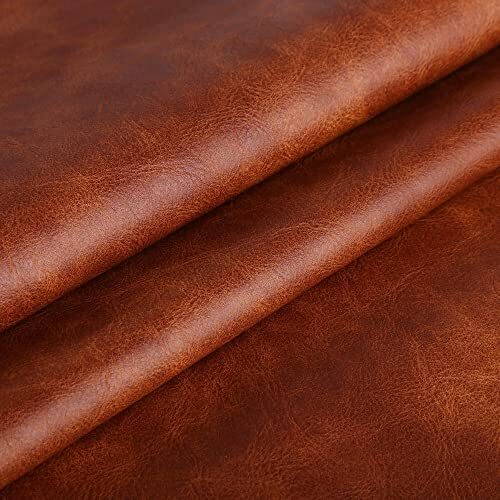 Soft Pu Leather Upholstery Fabric 1.2mm Thick Upholstery Leather Distressed Bark - Picture 3 of 5