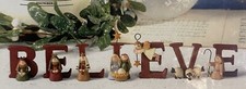 Blossom Bucket BELIEVE 7 pc Letter Nativity Theme Decor Christmas Baby Jesus Box