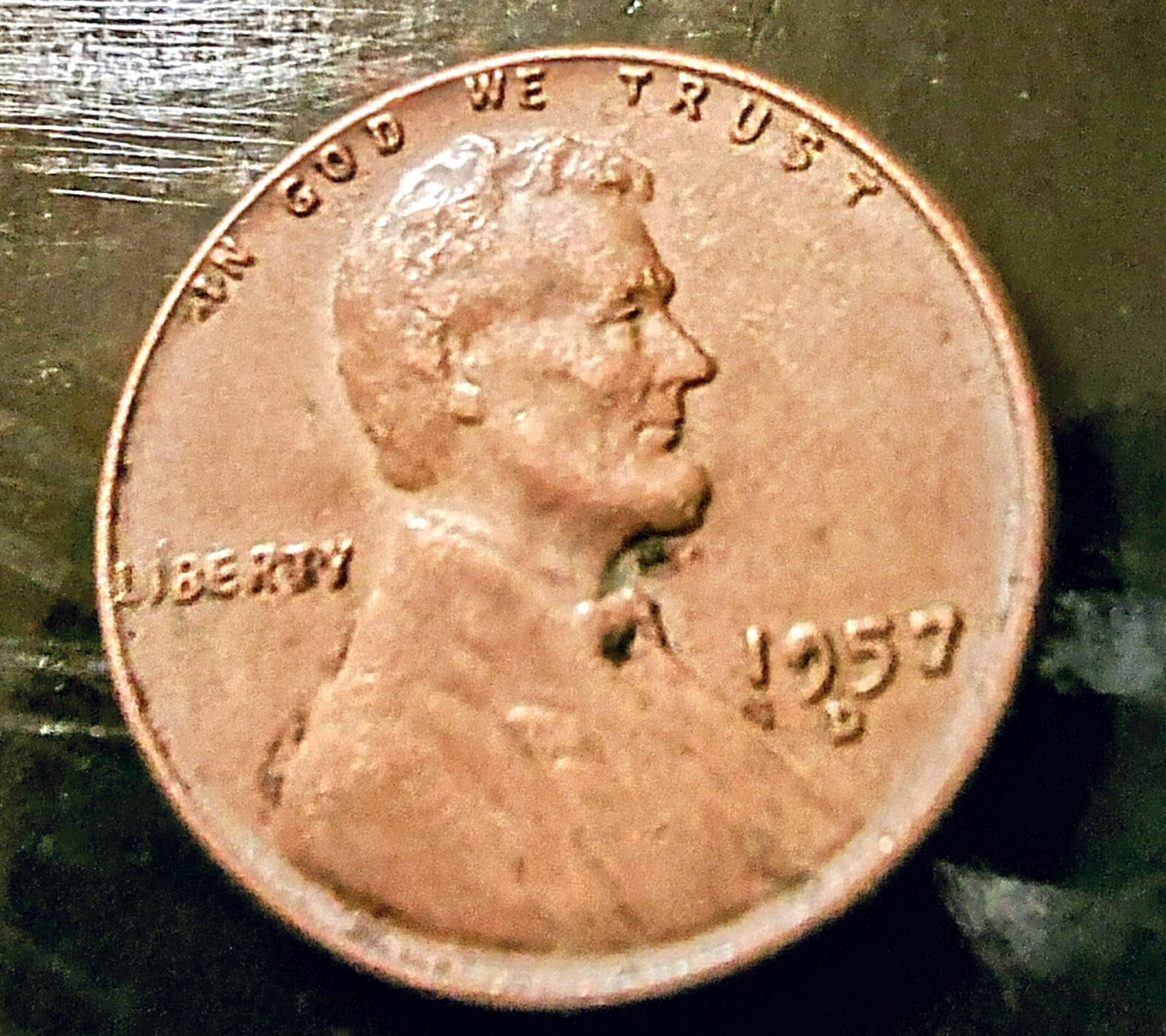 1957 D  WHEAT PENNY