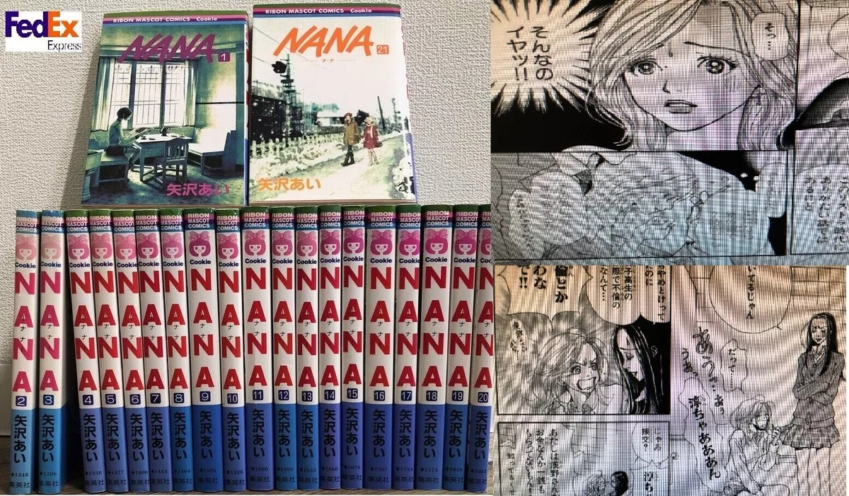 NANA Vol.1-21 Comic Set complete manga Comics Ai Yazawa Japanese version