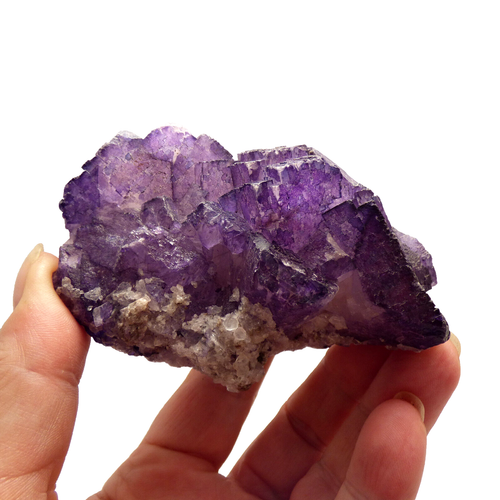 Lila Fluoritkristall Melchor Muzquiz Kohle Mexiko Mineralprobe 9 cm - Bild 7 von 14