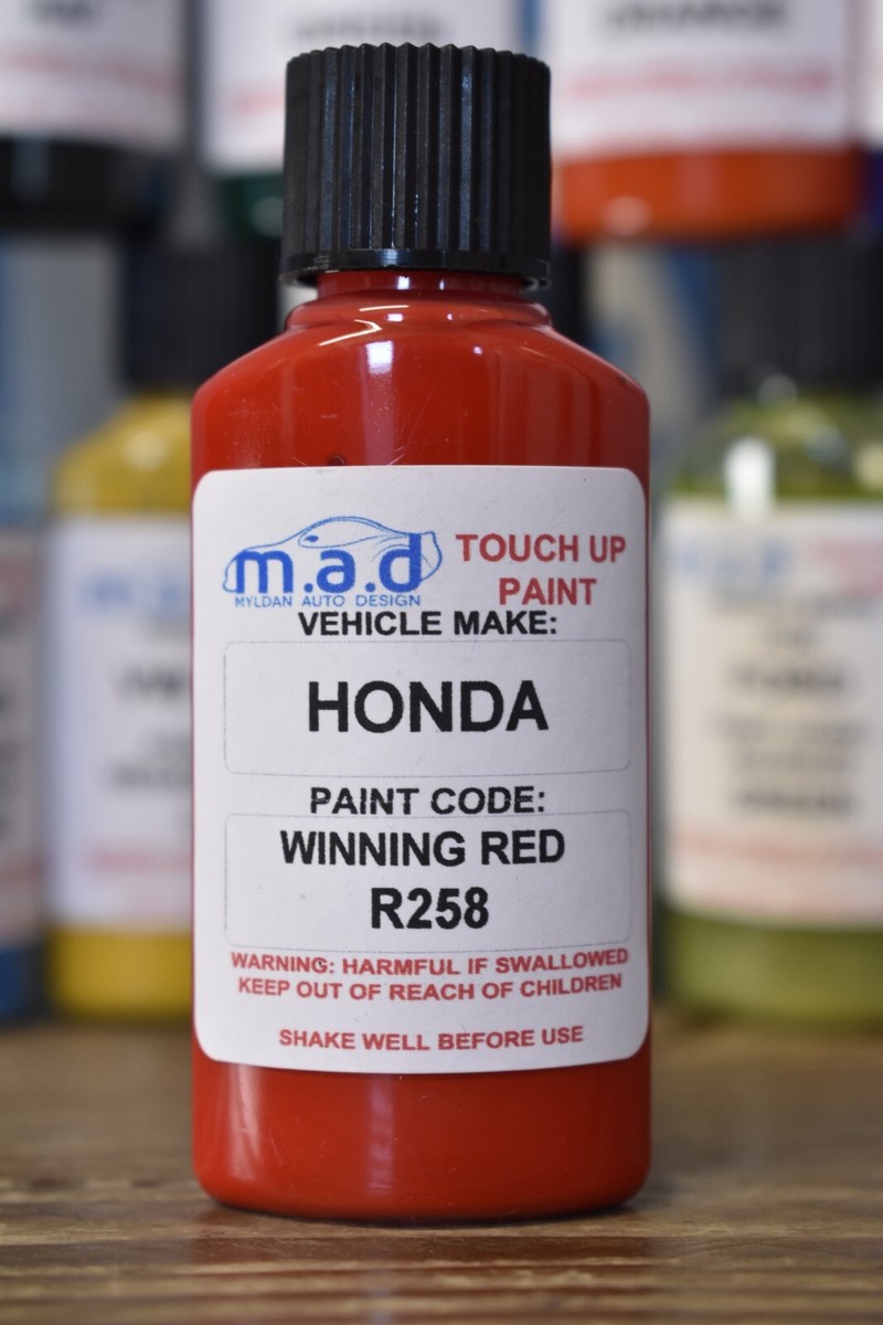 TOUCH UP MOTORBIKE PAINT 30ML BOTTLE FOR HONDA WINNING RED R258 | eBay