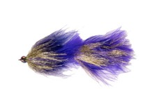 Streamer púrpura carne mestizo Fulling Mill talla 1 (total de 4 artículos)