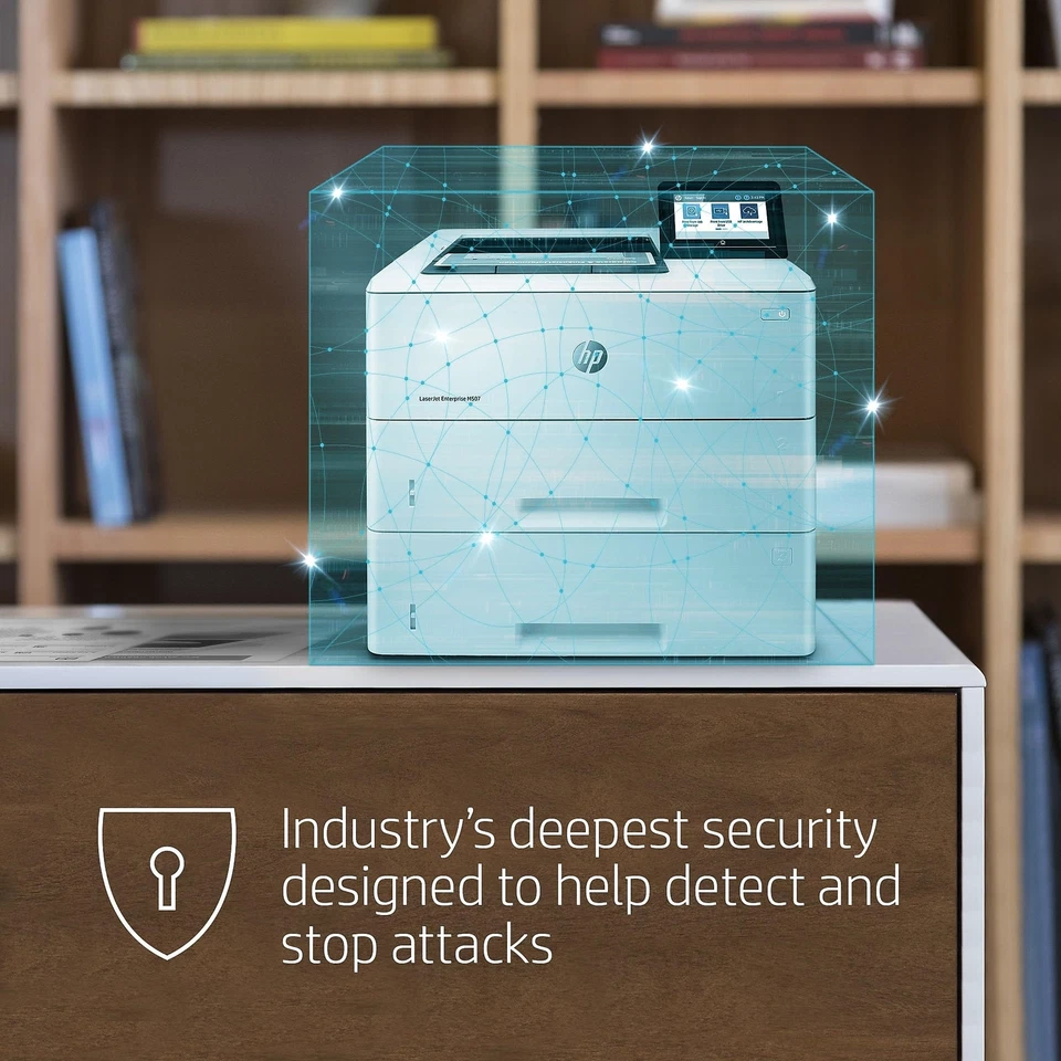 HP LaserJet Enterprise M507x Wireless Monochrome Printer with built-in Ethernet - Image 3 of 4