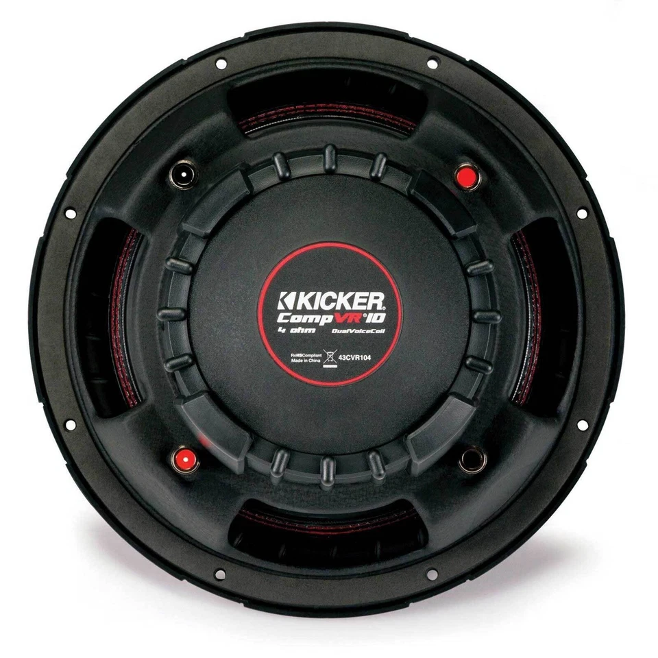Kicker CVR104 - 25 cm Passiv Subwoofer mit 700 Watt (RMS: 350 Watt) - Bild 4 von 4