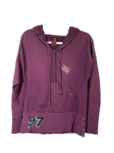 Ed Hardy Pink Zip Hoodie NWT Skull Snake New York Crop Jacket